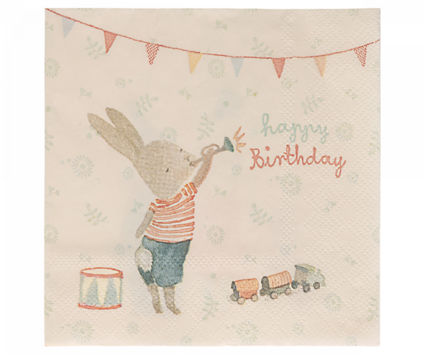 Serviette - Happy Birthday